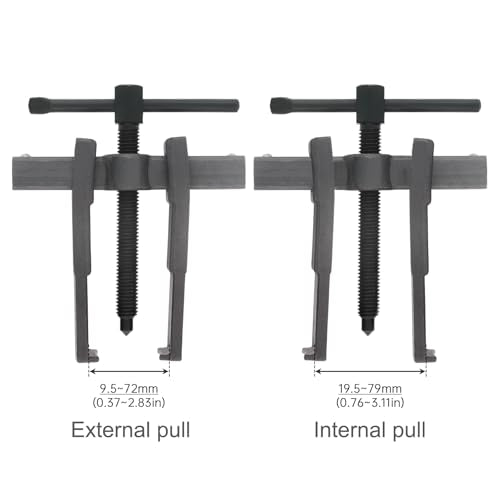 ChgImposs 2 Jaws Gear Puller, Adjustable Bearing Puller Gears, Internal External Removal Tool for Pulleys Flywheels Bearings Gears (3 INCH) - size: 3 INCH