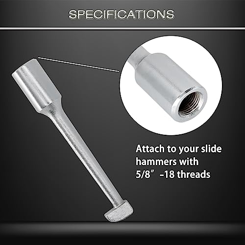 ReluxGo Slide Hammer Pulling Hook, Pulling Hook Slide Hammer Attachment, Bearing & Seal Removal Hook