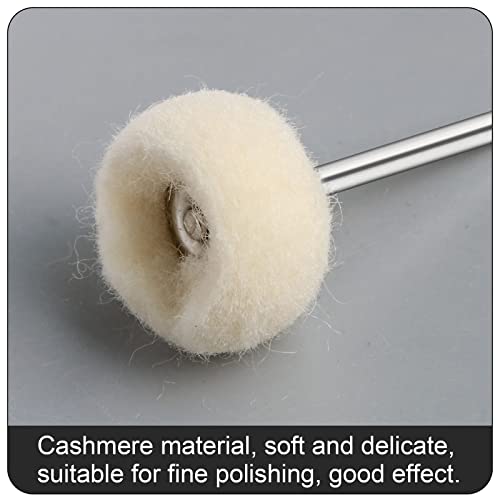 30pcs Cashmere Polishing Buffing Wheel for Rotary Tool - Polishing Wheel or Silver Polish Wheel - Watch & Jewelry Polishing - style: Cashmere