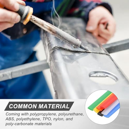 Plastic Welding Rods, 10in HDPE Welder Rod High-Strength Waterproof Fit for Repairing Plastic Bumper Kayaks Car Bumpers Motorcycle Tanks DIY Crafts - (7 Pack, 7 Colors)