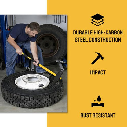 36 in Tire Hammer Bead Breaker Tool, Heavy Duty Duckbill Tire Tool | Heavy duty tire bead breaker with 36-inch leverage and duckbill head design for easier tire removal on truck, tractor and ATV