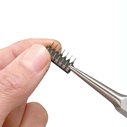 VAMPLIERS 5.5" Mini Precision Needle Nose Pliers, ESD Safe, Made in Japan | Non-Serrated Precision Tip, High Carbon Steel, ESD Safe Ergonomic Handles, For SMD, PCB, Circuit Boards, and Electronics Work - style: 5.5" Needle Nose Pliers