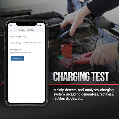 Launch Battery Tester, BST 360 Bluetooth Battery Test Clip, 12V Car Battery Tester with Charging System/Cranking Test, Auto Battery Analyzer for Cars/Trucks/RVs/Motorcycles/Boats
