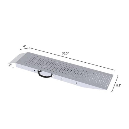 Loading Ramps - Set of Two 35.5-Inch Ramps for ATVs, Motorcycles, Mowers, Carts, and More - 1200lb Combined Capacity Shed Ramp Set by Stalwart