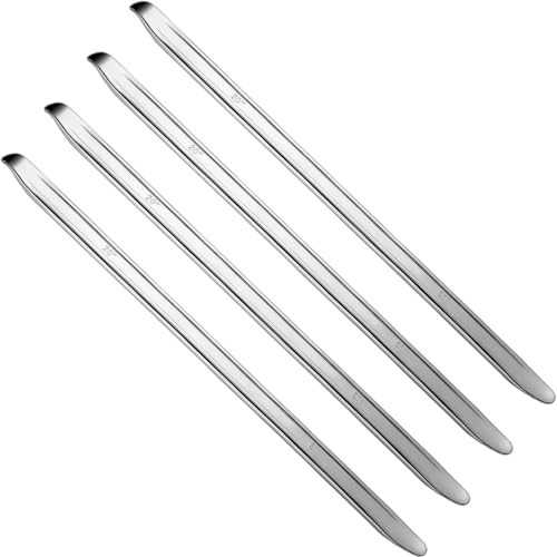 Zonon 4 Pcs 20 Inch Tire Spoons Iron Heavy Duty Tire Changing Tool Levers Bar Professional Changing Tool for Installing and Removing and Repairing Wheel for Cars Motorcycles Dirt Bike Lawn Mower Spoon - size: 20 Inch