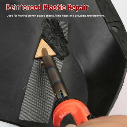 10 PCS Plastic Welding Mesh, 5.9 x 7.9inch Reinforcing Stainless Steel Wire Mesh Screen for Thermoplastic Repairs, Non-Rusting Car Bumper Repair Woven Wire Cloth Weld Kit