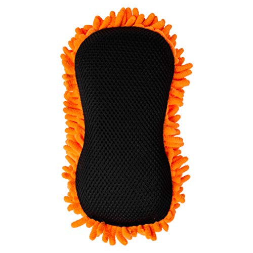 SCRUBIT Microfiber Car Wash Sponge - Non-Scratch Wash Mitt Microfibers for Cleaner Cars, Great for Everyday Cleaning - Automobile Cleaning Sponges Essential Part of Any Washing Kit - 2 Pack