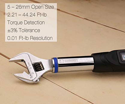 Digital Torque Wrench, Stainless Steel, 2.21 - 44.24 ft-lbs