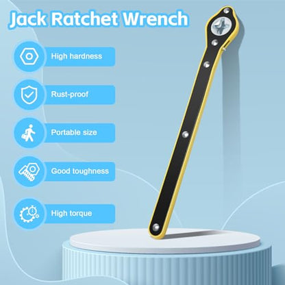 Windspeed Car Jack Wrench Ratchet tool Scissor Jack Wrench Labor-Saving Ratchet Wrench Handle Adapter