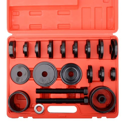 DAYUAN 24pcs FWD Front Wheel Drive Bearing Removal Tool | Wheel Bearing Removal & Installation Kit，Fits Most FWD Vehicles，High Torque 8.8 Grade Screws，Carbon Steel，Case