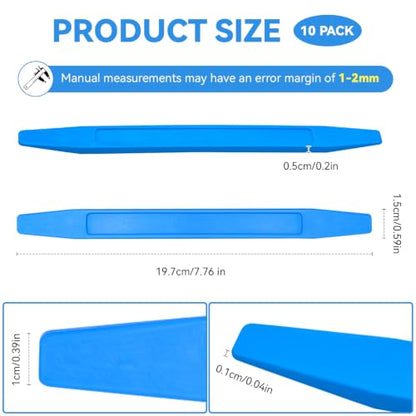 10 Pack Tapered End Windshield Sticks, Windshield Installation Tools | Window Glazing Tool, Plastic Windshield Tools for Installing Windshields or Weatherstripping, Caulking, Mixing, Cleaning Gaps