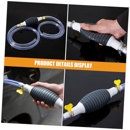 Transfer Pump Kit Manual Siphon Pump for Oil Gas Flexible Hose Construction for Automotive Use Versatile Fluid Extractor for Cars Trucks More