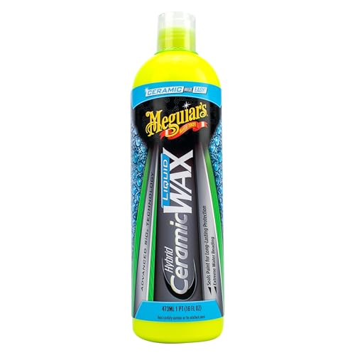 Meguiar's Hybrid Ceramic Liquid Wax, Shield Your Paint with a Residue-Free Liquid Car Wax with Advanced SiO2 Hybrid Technology and Long-Lasting Water-Beading Protection, 16 Oz Bottle - size: 16 Fl Oz (Pack of 1)