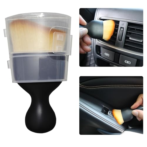 Car Interior Detailing Brush Soft Bristle Detail Brushes,Dash Duster Cleaning Brush,Car Accessories for Women/Men,Interior Cleaning Tool for Automotive,Truck,SUV,RV(Yellow) - color: Yellow, size: 1PCS