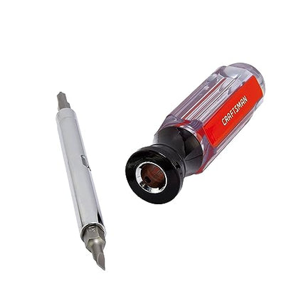 CRAFTSMAN Screwdriver Multi-Bit Set, 6 in 1, Acetate Handle (CMHT66052) - size: (Pack of 1)