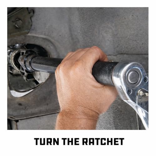 Powerbuilt Inner Tie Rod Remover Tool Kit – Fits Ford, GM, Chrysler Rack, and Pinion – Includes 1-5/16", 1-3/16", 1-7/16" Socket Adapters, Extension Bar, and Case – 648607 - size: 4 Piece
