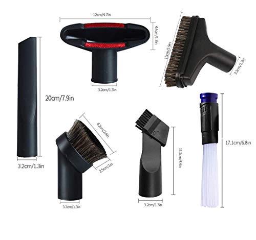 1 1/4 inch Vacuum Attachments Brushes for Shop Vac Accessories 1/4 inch 1 3/8 inch Vacuum Cleaner Accessories