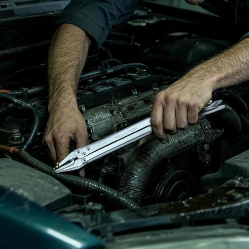 15" Long Reach Locking Pliers Needle Nose Vice Grips | Extra Long Nose Narrow Spaces Fast Release Design Automotive, Welding, Home Repair Straight Head - color: Straight