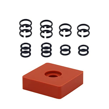 (10 Sets) 1/2" Impact Wrench Retaining Rings with O-Ring, Compatible with Electric/Pneumatic Wrench, Including Retainer Ring Anvil Install Tool - size: (10 Sets) 1/2" Retaining Rings with O-Ring & Tool