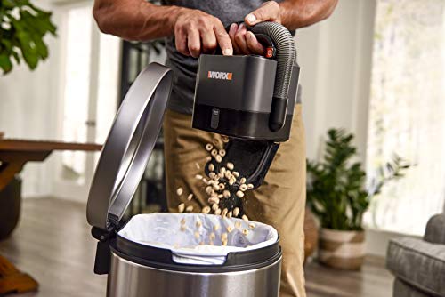 WORX WX030L.9 20V Power Share Cordless Cube Vac Compact Vacuum, Bare Tool Only, No Battery, Black - style: bare tool only