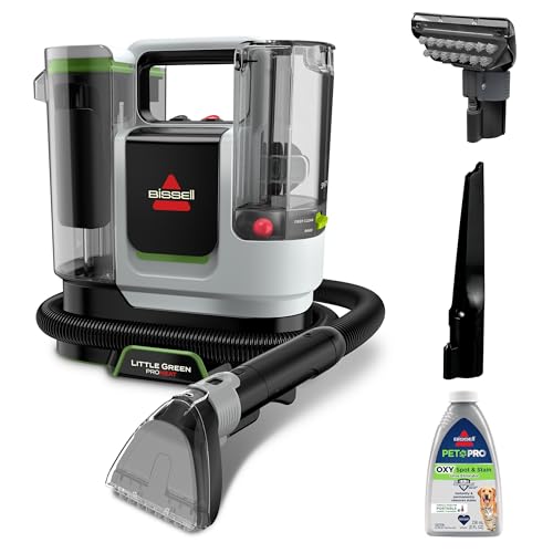 BISSELL Little Green ProHeat SmartMix, Portable Deep Cleaner, Self-Cleaning Tough Stain Tool and Specialized Pet Hair Removal Tool Included, 3935 - style: Little Green ProHeat SmartMix