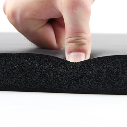 Kneeling Pad Kneeler Working Supplies Comfort Thick with Handle Knee Pad for Auto Repair Painting Exercise Outdoor Mechanics, Black