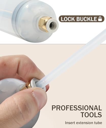 bylikeho Oil Extractor,Fluid Extractor,Car Accessories Auto Syringe Pump Automotive Fluid Syringe Pump Manual Suction Vacuum Fuel for Power Steering Transmission Gear Oil & Brake Fluid Transfers