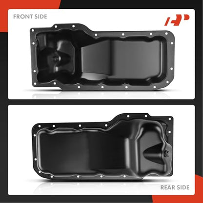 A-Premium Engine Oil Pan Sump with Drain Plug Compatible with Ram 1500 2011-2013, Dakota 2011 & Dodge Ram 1500 2005-2010, Durango 2000-2003, Dakota 2000-2010 & Mitsubishi Raider, V8 4.7L