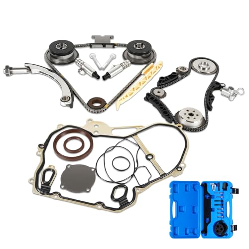 Timing Chain Kit with Camshaft Actuator Locking Timing Tool Kit and 2VVT [INTAKE & Exhaust] Fits for 2009-2017 Equinox/Terrain/Malibu/Regal/Verano/LaCrosse/Captiva/Sport/Impala 2.2 2.4 Ecotec Engine - color: FOR 2011-2017 Equinox 2.4