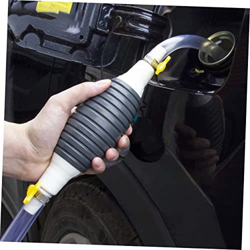 Manual Oil Transfer Pump Kit Hand Hose for Fuel Water Durable Reusable Design Excellent Suction for Cars Outdoor Use Lightweight Portable Siphon Tool