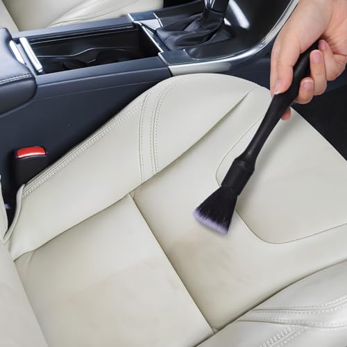 Alasum Car Detailing Brush Set Pp Material with Multiple Brush Heads 3pcs Portable Interior Cleaning Tools for Dashboard, Air Vent, and Crevice Cleaning in Cars