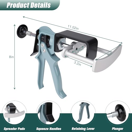 Dual Piston Brake Caliper Compressor, Heavy Duty Brake Caliper Tool, Premium Brake Pad Spreader Caliper Reset Tool for Most Cars, Light Trucks & Automotive Brake Systems