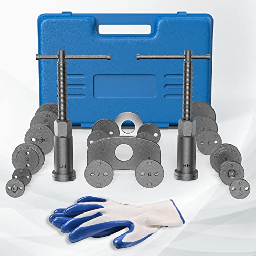 MOSTPLUS Universal Disc Brake Caliper Wind Back Tool and Piston Compression Sets-26 Pieces (Blue)