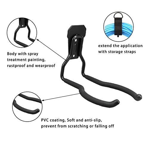 Weedeater Hanger - String Trimmer Hanger, Wall Mounted Power Tool Holder, Utility Hooks for Garage Tool Organizers and Storage (Black-1 P) - color: Black-1 P