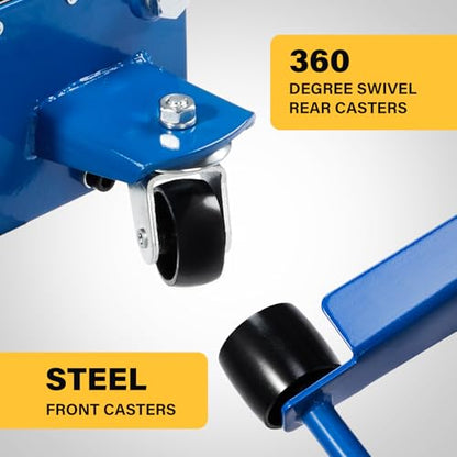 3 Ton Floor Jack Steel Hydraulic Jack with Dual Piston Quick Lift Pump | for Sport Utility Vehicle 6600 lb Capacity Blue