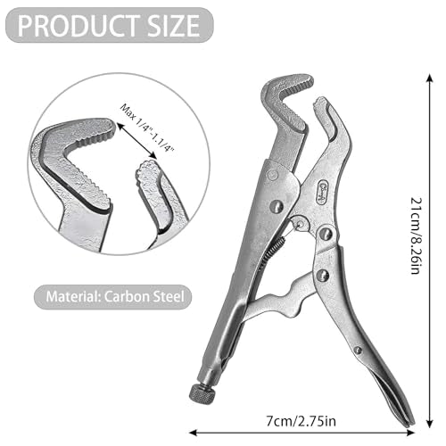 Parrot Nose Vise Grip Plier for Sway Bar Link Removal, 9-Inch Parrot Jaw Locking Plier, Vice Grips Pliers for Welding, Pipe Clip Repair Welding Pliers Workshop