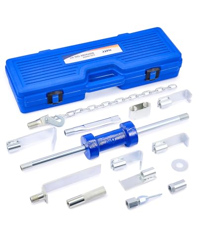 Orion Motor Tech OMT Heavy Duty Slide Hammer Dent Puller Set | Auto Body Dent Removal Repair Tool Set with 9 Attachments for Cars & Trucks