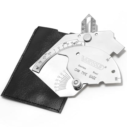 VASTOOLS Cam Weld Gauge,Stainless Steel,Metric & Inch,Linear Measurements up to 2"(50mm),Permanently Etched Markings and Thickness for Professional Welders