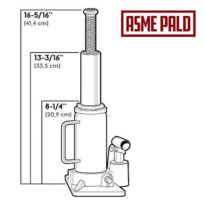 Alltrade 647501 Heavy Duty 12-Ton Bottle Jack - size: 12 Ton