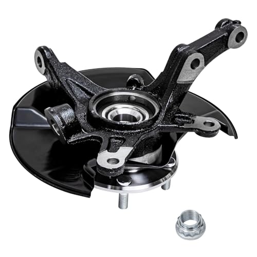 Detroit Axle - Front Steering Knuckles w/Hubs + Quick Struts w/Coil Spring Assembly Replacement for 2006-2011 Honda Civic 1.8L Coupe - size: 4QU47721/ Big strut kit