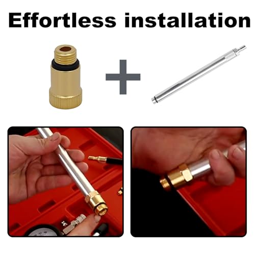 14mm Engine Tester Adapter Spark Plug Adapter Corrosion Proof Compression Tool Kit for Trucks, ATV, Leak Down Small Engine Repair, 2 Pcs (M14x1.25) - size: 14MM