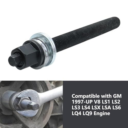 Harmonic Balancer Installation Tool with with High Carbon Chromium Bearing Steel Thrust Rolling Bearings (GCR15), Compatible with GM 1997-UP V8 LS1 LS2 LS3 LS4 LSX LSA LS6 LQ4 LQ9