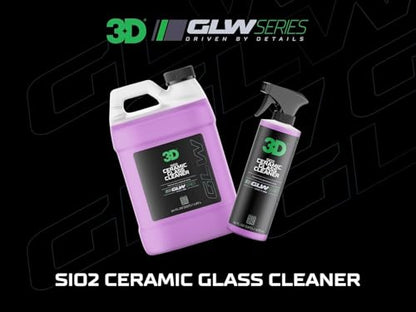 3D SiO2 Ceramic Glass Cleaner, GLW Series | Water & Rain Repellent | All-Weather Protective Ceramic Glass Cleaner | Safe for Tinted, Non-Tinted Windows & Mirrors | DIY Car Detailing | 16 oz - size: 16 Fl Oz (Pack of 1)