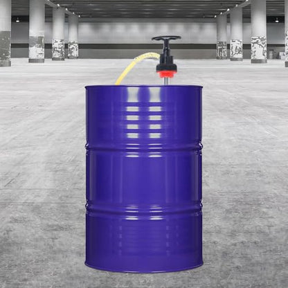 Manual Push Oil Pump Transfer Pump, 5 Gallon Bucket Liquid Transfer Pump, Portable Oil Hand Pump for Fuel Removal, Push Suction Pump Extractor with 48 in Hose and Nozzle