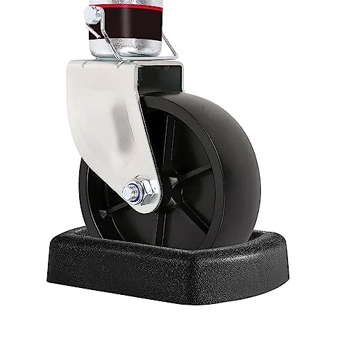 LEORAY Jack Wheel Chock, Reinforced Rubber Jack Caster Wheel Dock for Caravans and Trailers - size: Single Wheel