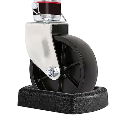 LEORAY Jack Wheel Chock, Reinforced Rubber Jack Caster Wheel Dock for Caravans and Trailers - size: Single Wheel