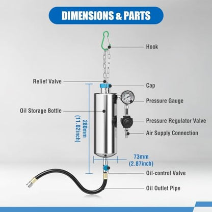 Fuel Injector Cleaner and Tester - Angchun Automotive Fuel Injection System Cleaning Tool for Gasoline Car, Non-Dismantle Fuel System Cleaner Set Fuel Injector Nozzle Flushing for EFI Throttle - size: Fuel Injector Cleaner…