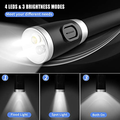 LEDGLE Neck Rechargeable Knitting Light with 3 Adjustable Brightness, Flexible Soft Silicone Arms - Hands Free Braiding Light for Reading, Crochet, Camping Repairing - style: Old Design- Black