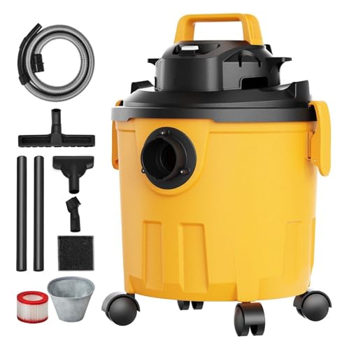 Shop Vacuum Wet Dry, 5 Gallon 6 HP Vac with Blower, Powerful Suction - Pet Hair, Car, Carpet Cleaning