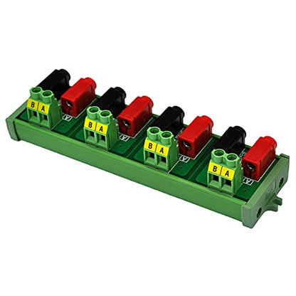 Banana Jack Breakout Board Module (4x2 Positions, Screw Mount) - size: 4x2 Positions, style: Screw Mount